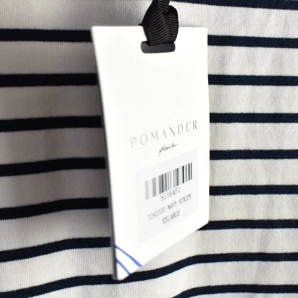 Pomander Place Navy Stripe Gio Maxi Dress NEW - XXL - Picture 10 of 10